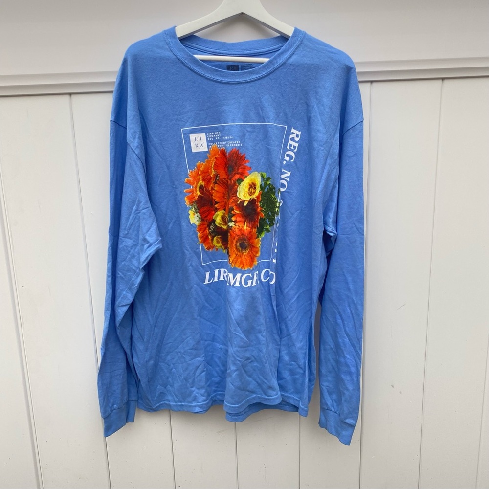 Vintage women’s flower printing shirt